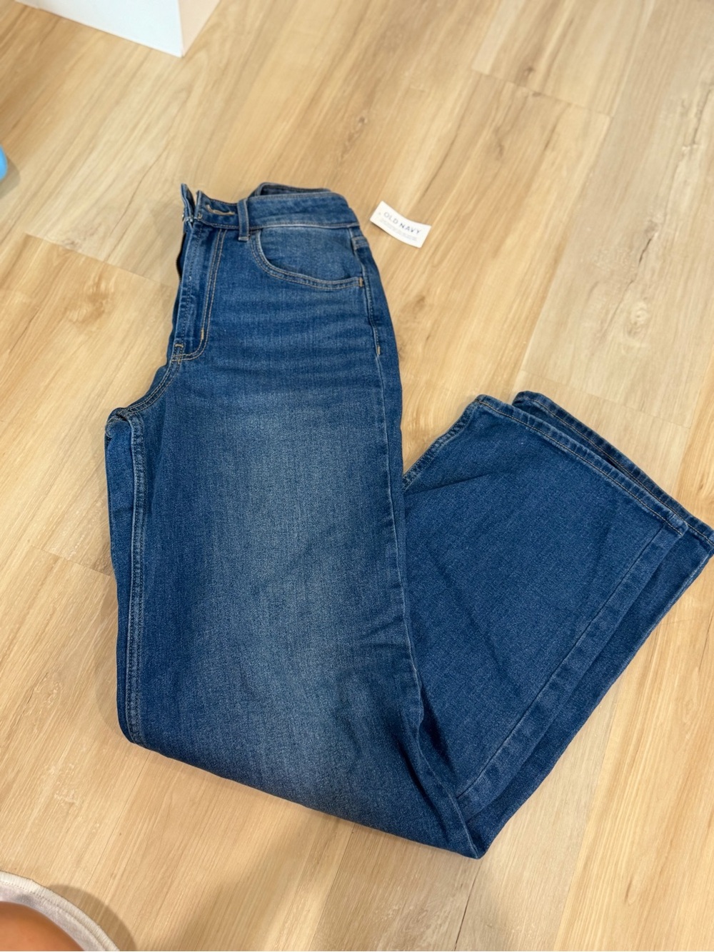 Old Navy Women's Medium/Dark Blue Flare Jeans